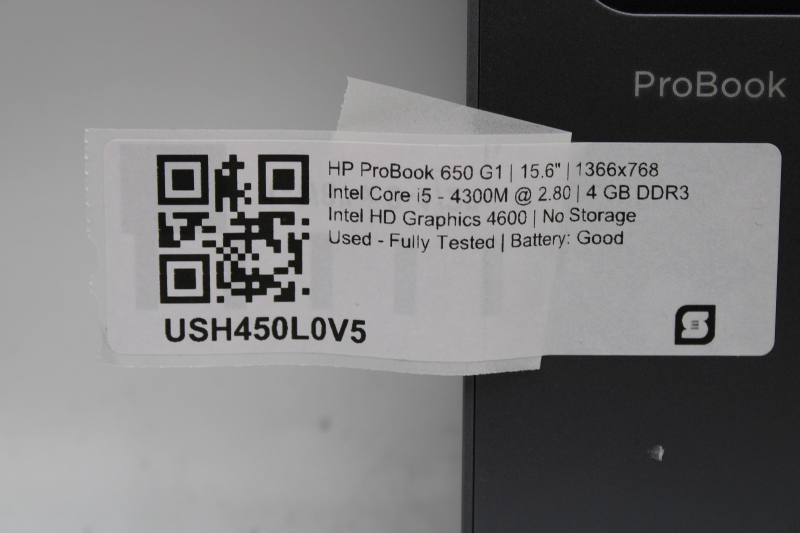 HP ProBook 650 G1 _ i5-4300M @ 2.8 _ 4GB RAM _ No SSD / OS