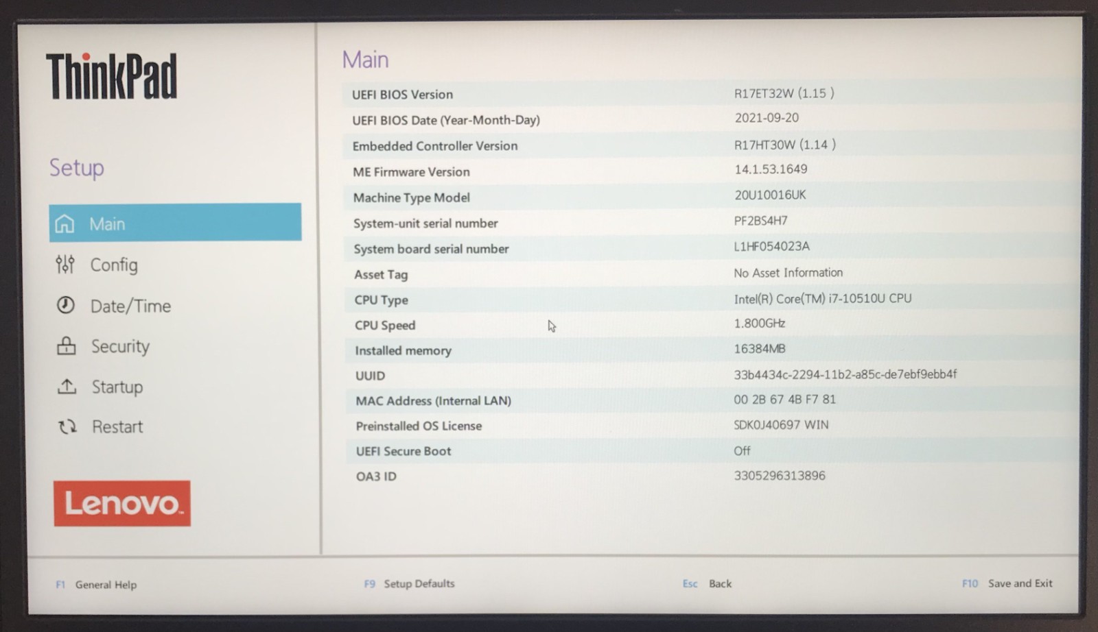 Lenovo ThinkPad L14 Gen 1 14″ Laptop i7-10510U 16GB RAM 512GB NVMe