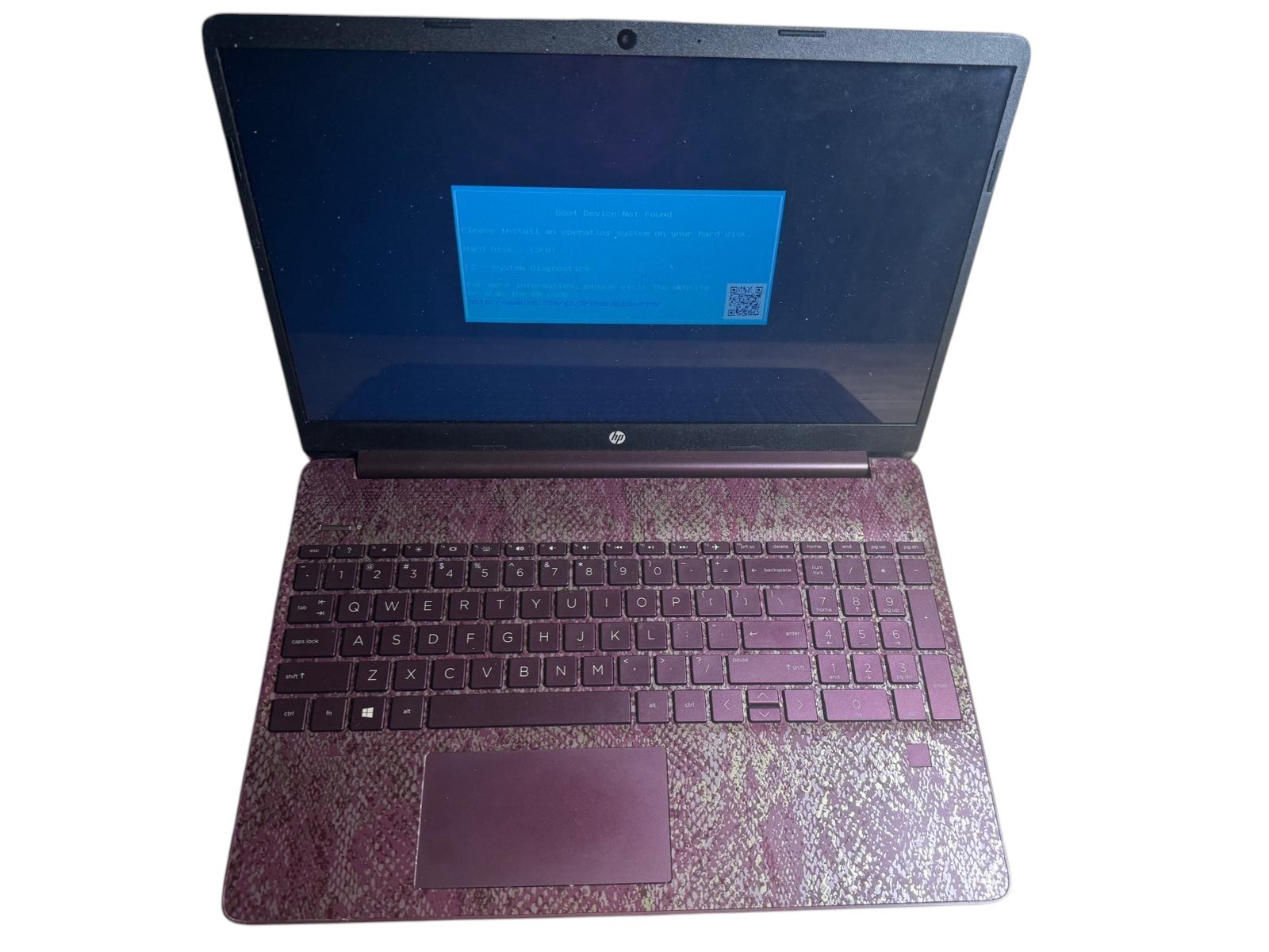 HP Laptop 15-ef2007ds AMD Ryzen 3 5300U 8GB RAM NO SSD NO AC Adapter