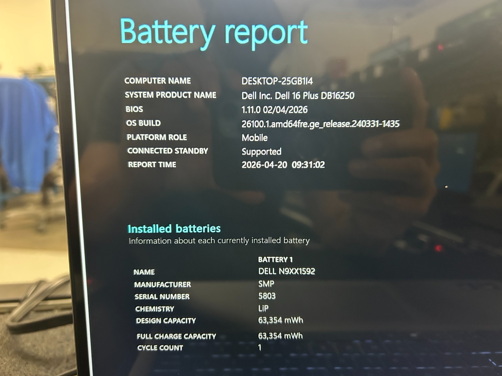 DELL 16 DB16250 VPVXG Intel Core Ultra 9 288V, 3.30 GHz, 32 GB RAM, 1 TB NVMe