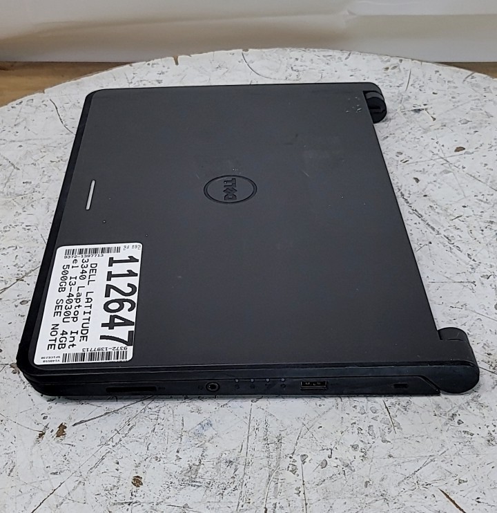 DELL LATITUDE 3340 Laptop Intel I3-4030U 4GB 500GB SEE NOTES