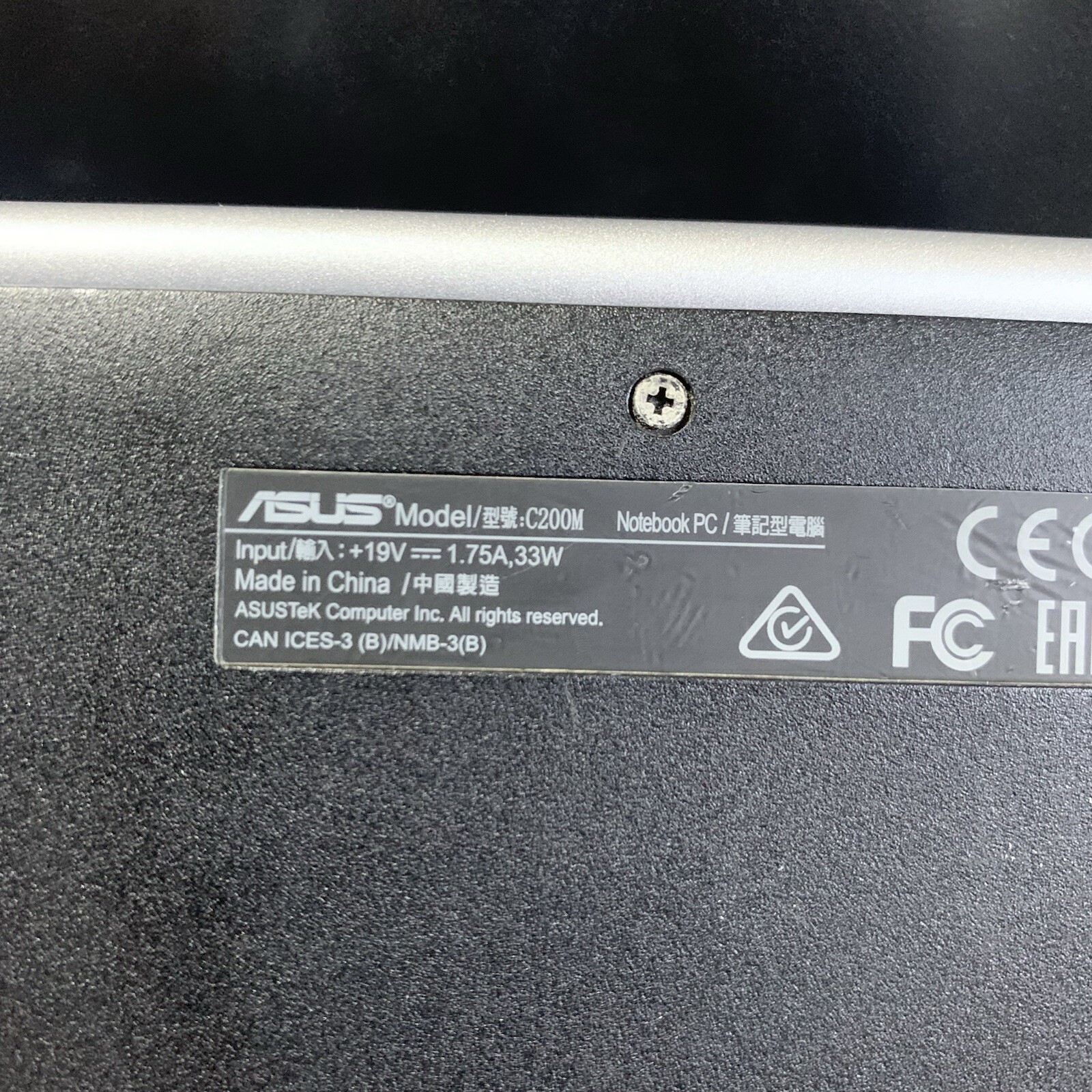 ASUS C200M Chromebook Notebook PC, Works Great, Charger Included.