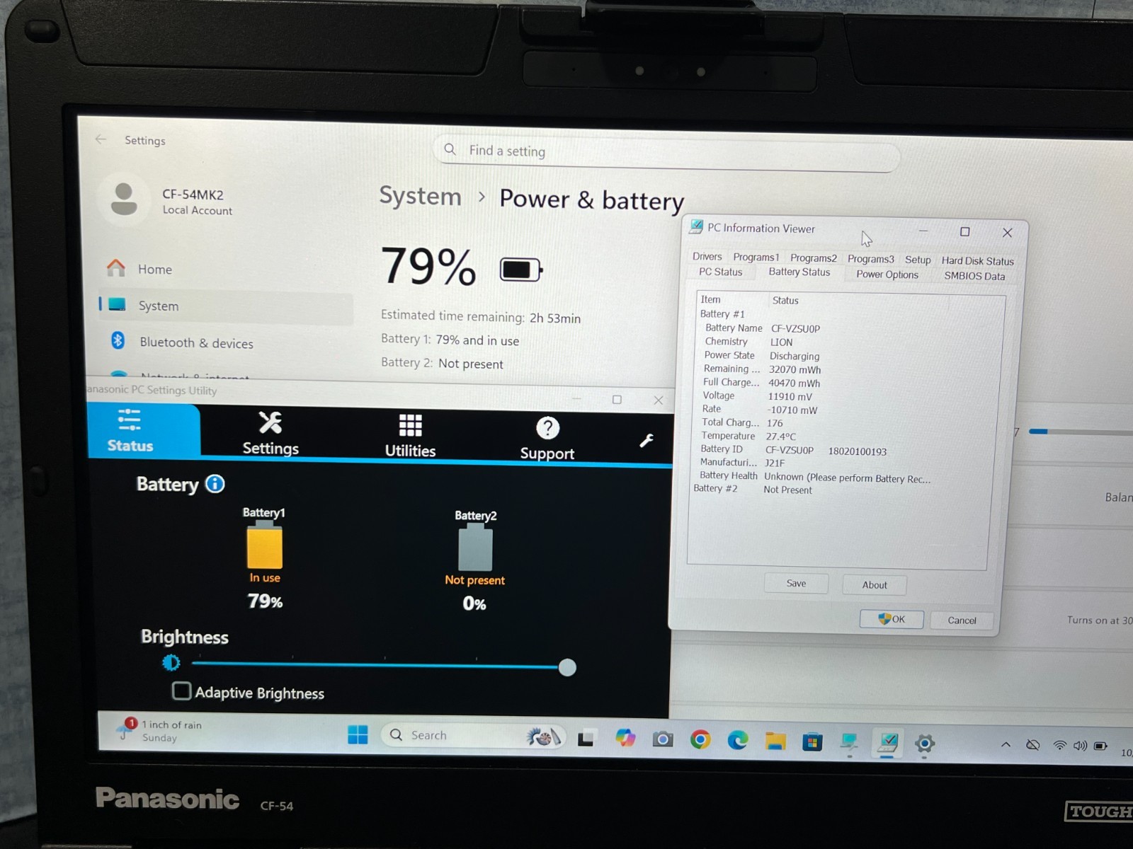 CF-54F9885KM, i5-6300U 2.40Ghz,8GB Mem,256GB SSD,Touchscreen,4G LTE,GPS, 3,650Hr