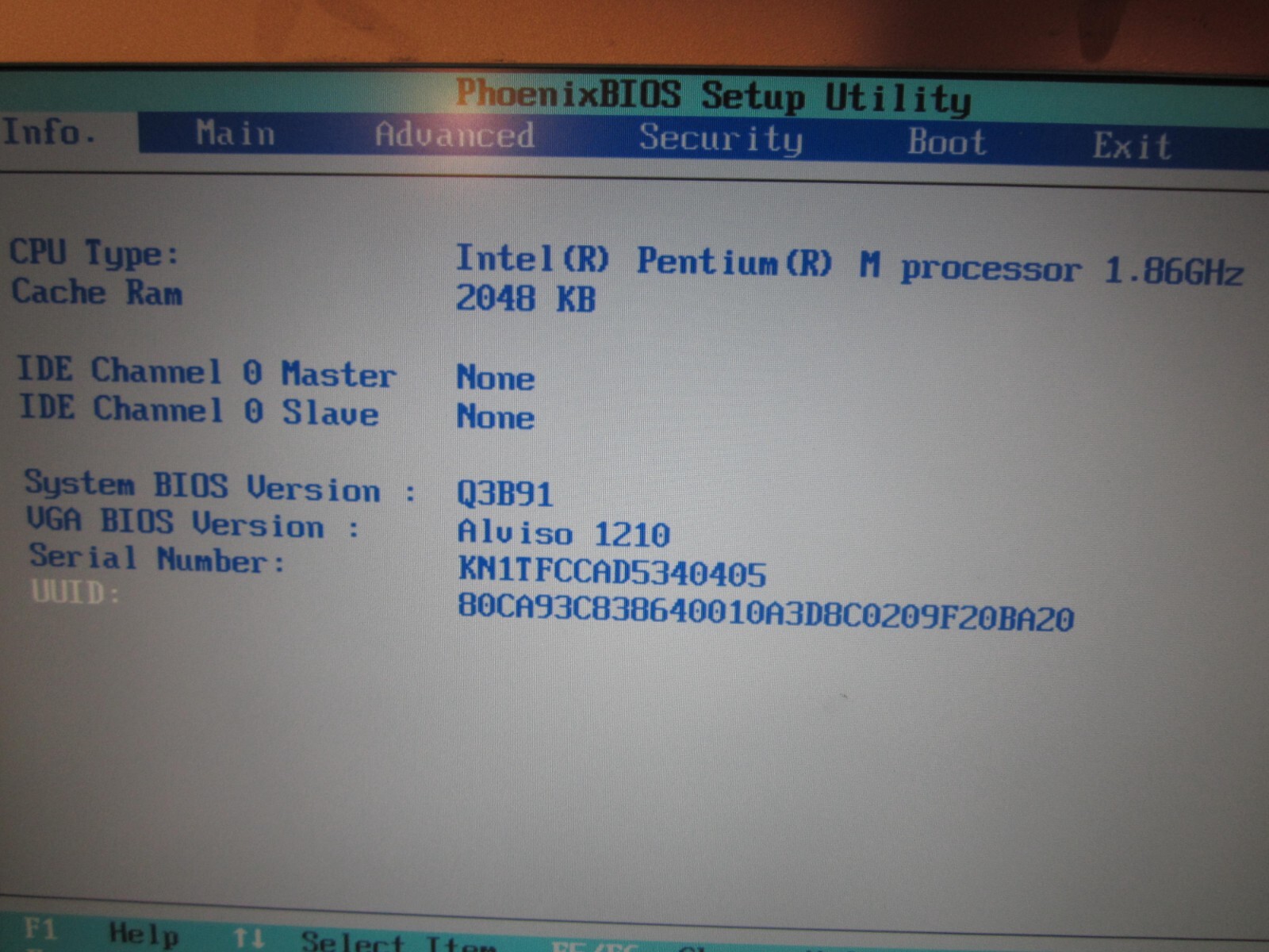 QCI QCOM CS10 KN1 Laptop 2GBRAM NoHD Boots to BIOS SCREEN INTACT NoCORD – PARTS