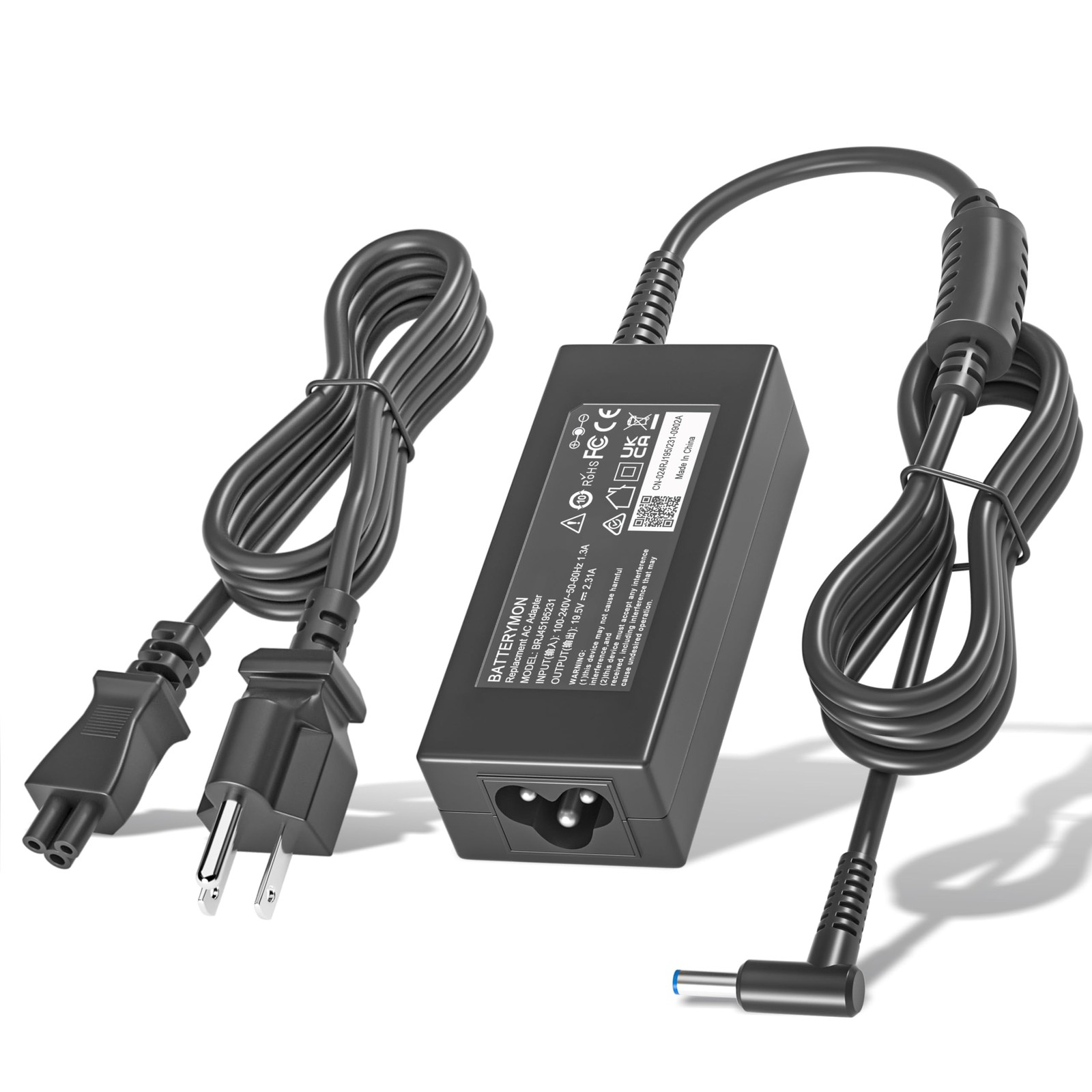 HP Pavilion Laptop Charger 45W 19.5V 2.31A Blue Tip Power Adapter