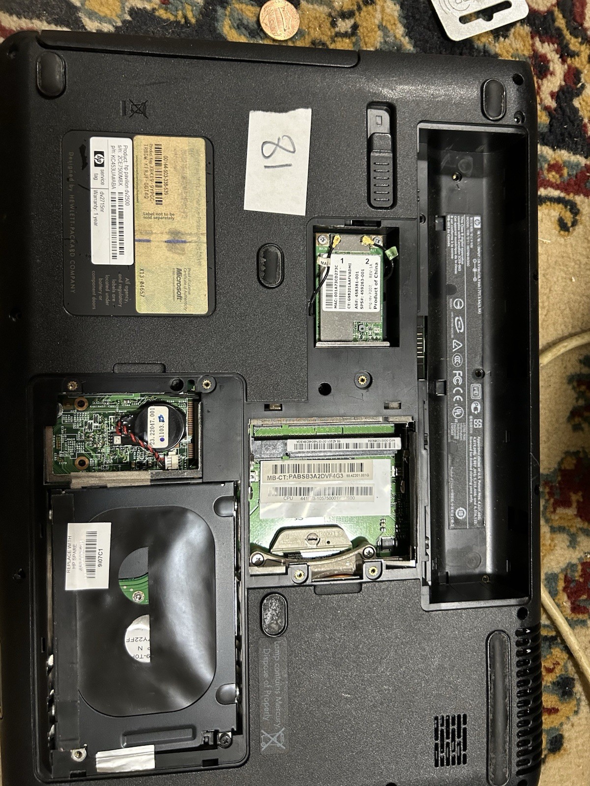 HP Pavilion dv2715nr 14.1in AMD Turion 2.0GHz 4GB 160GB Vista Go 7150M