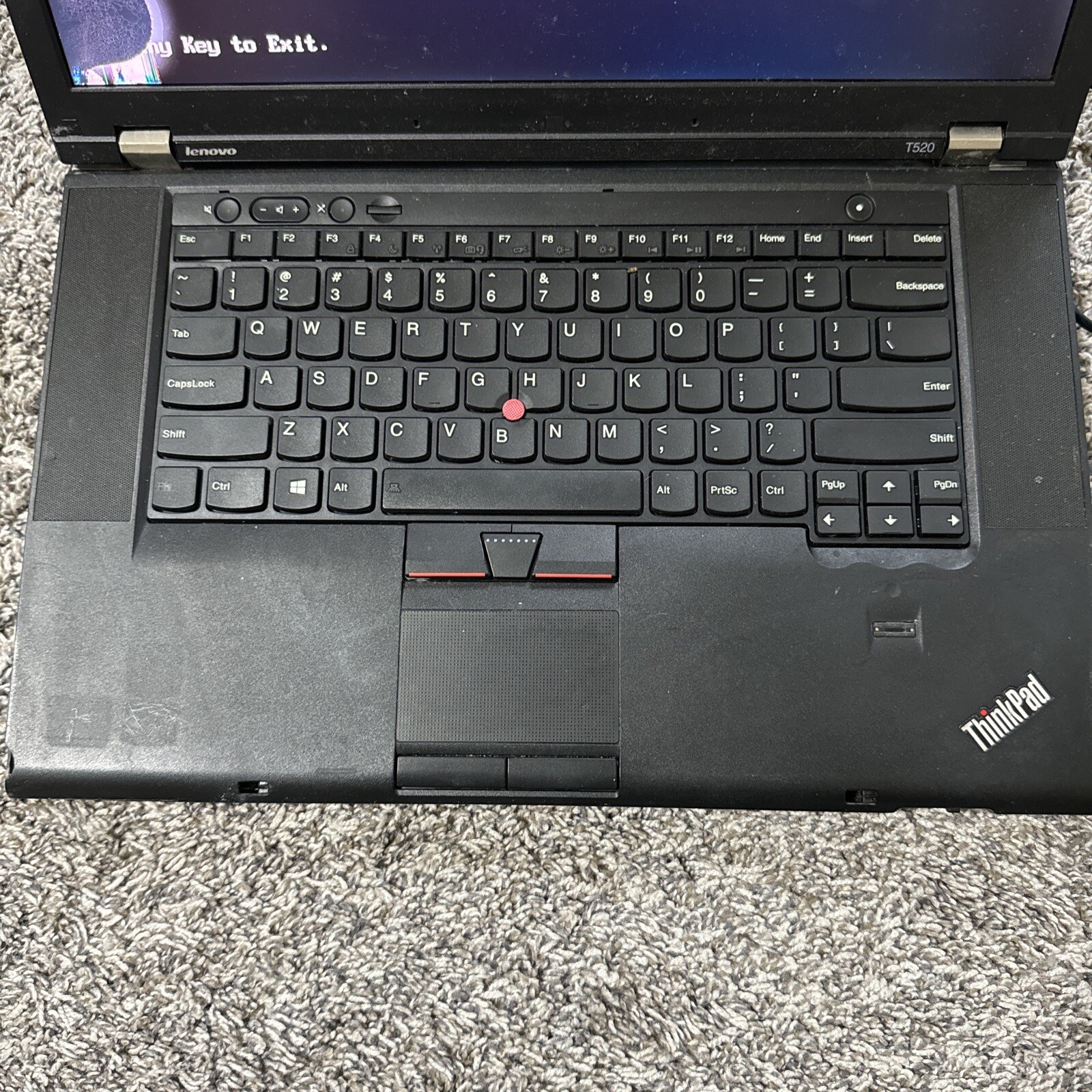Lenovo Thinkpad T520 Intel Core i5 -2520M 2.50GHZ 8GB RAM NO HDD Cracked Screen