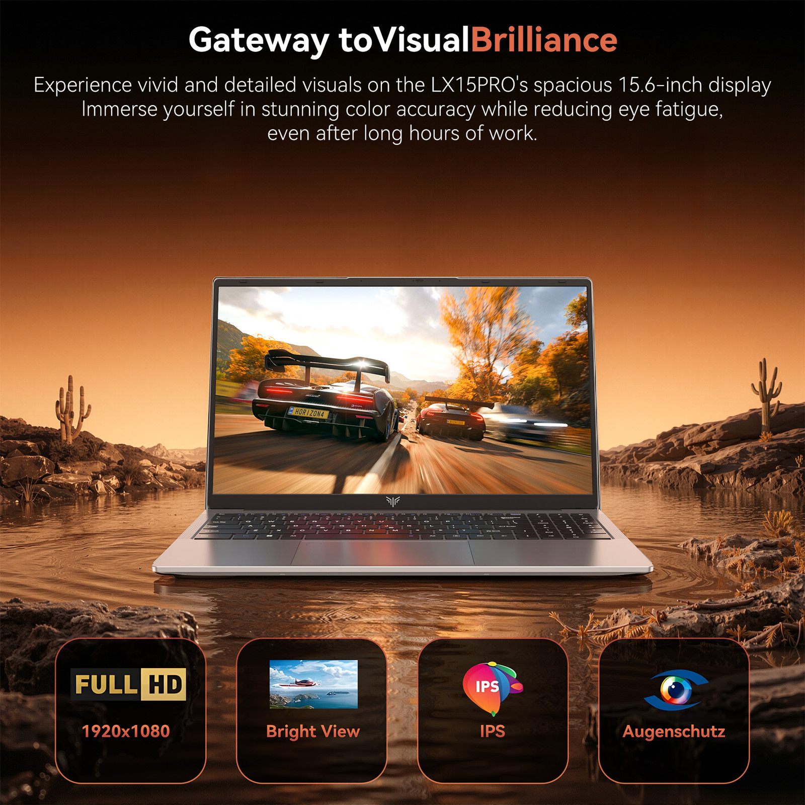 ACEMAGIG 15.6″ Laptop Gameing Computer AMD Ryzen 7 5700U IPS 16GB DDR4 512GB SSD