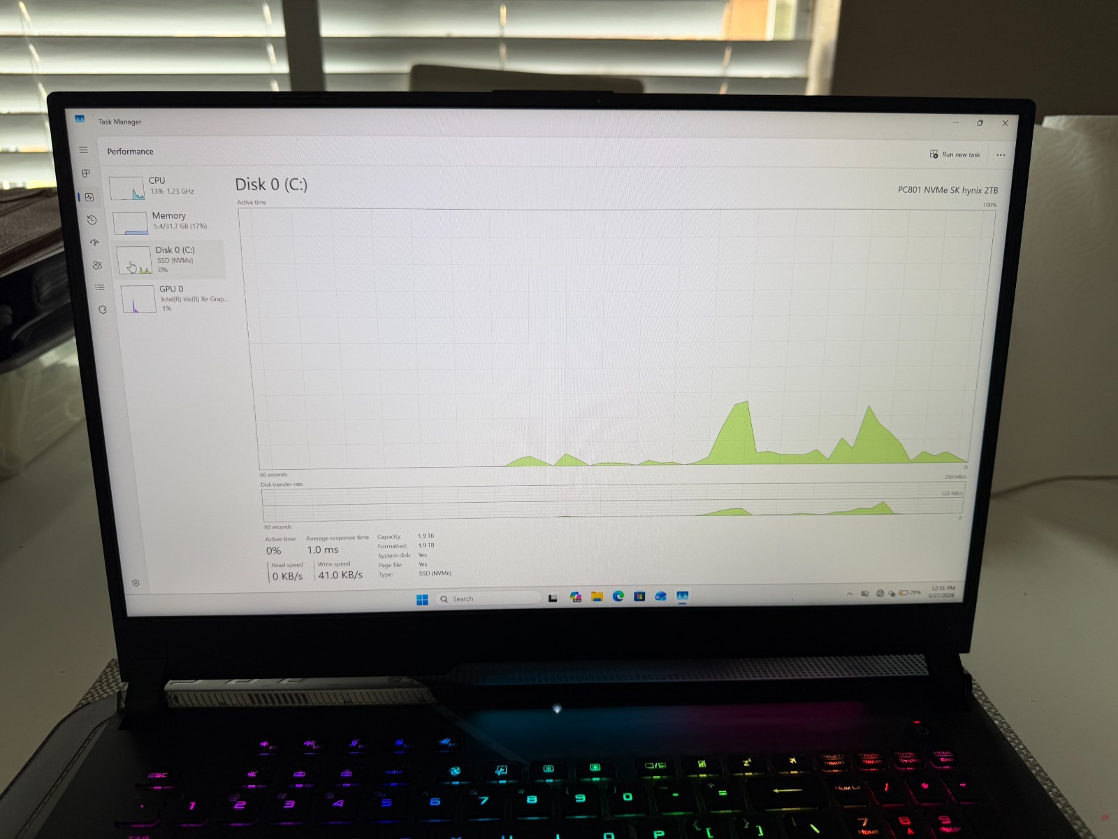 MSI GE76 RAIDER GAMING LAPTOP, 64GB RAM, 5T M.2, WINDOWS 11