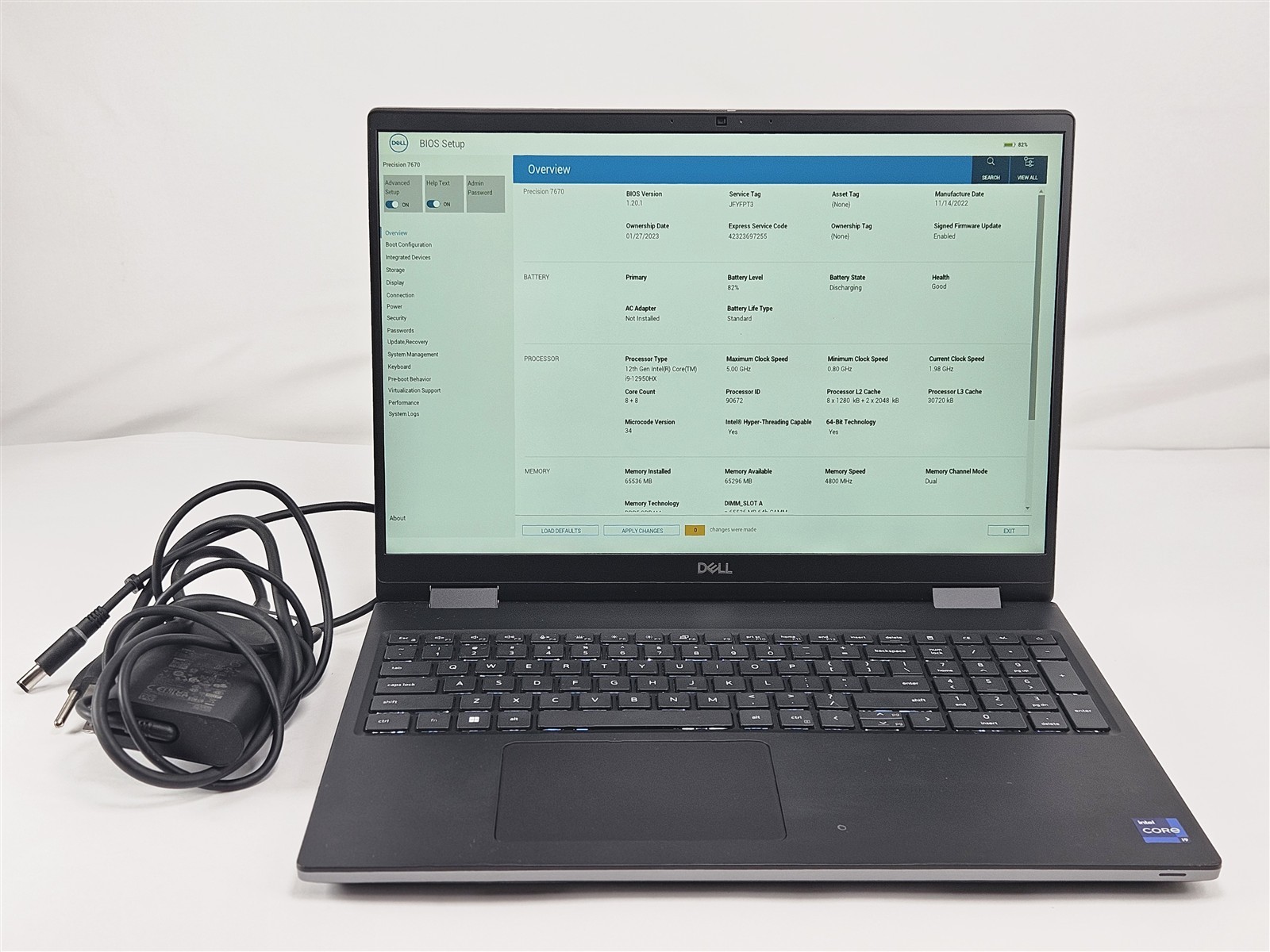 Dell Precision 7670 i9-12950HX 64GB RAM 2TB SSD NVIDIA RTX A2000 8GB