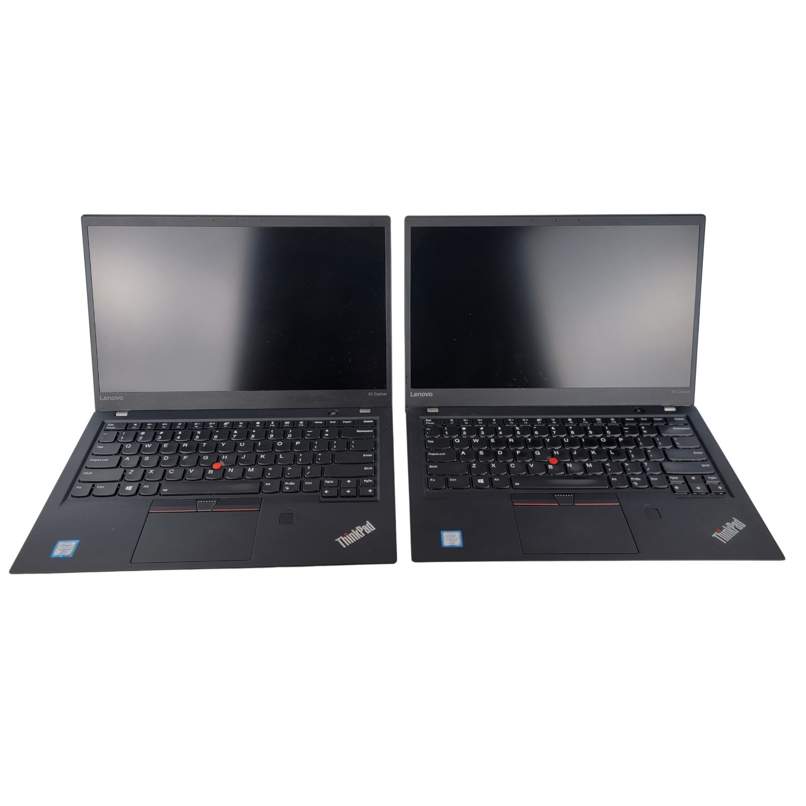 Lot of 2 FOR PARTS Lenovo X1 Carbon 5th Gen Laptop, Intel i7-6600U, 8 GB RAM