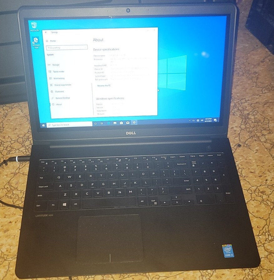 Dell Latitude 3550 (128GB SSD,Intel i3 1.70GHz,4GB) Touchscreen Laptop Win10 Pro