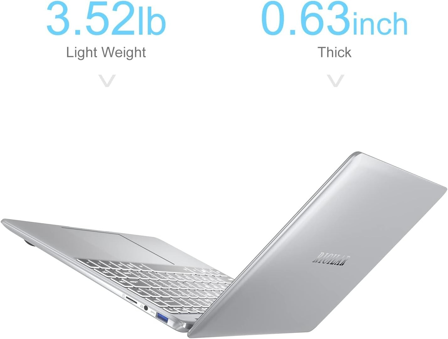 RICILAR Windows 10 Home Laptop, 14.1In HD Display, Intel Celeron N4020, 4GB RAM