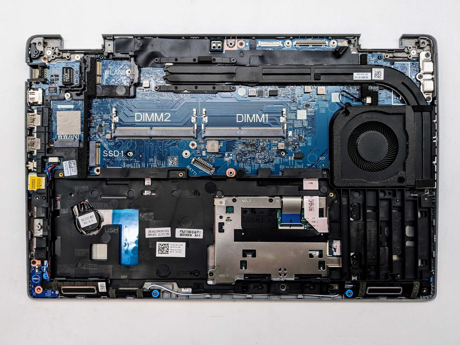 DELL LATITUDE 5520 15.6″ I5-10310U Motherboard Palmrest *READ*