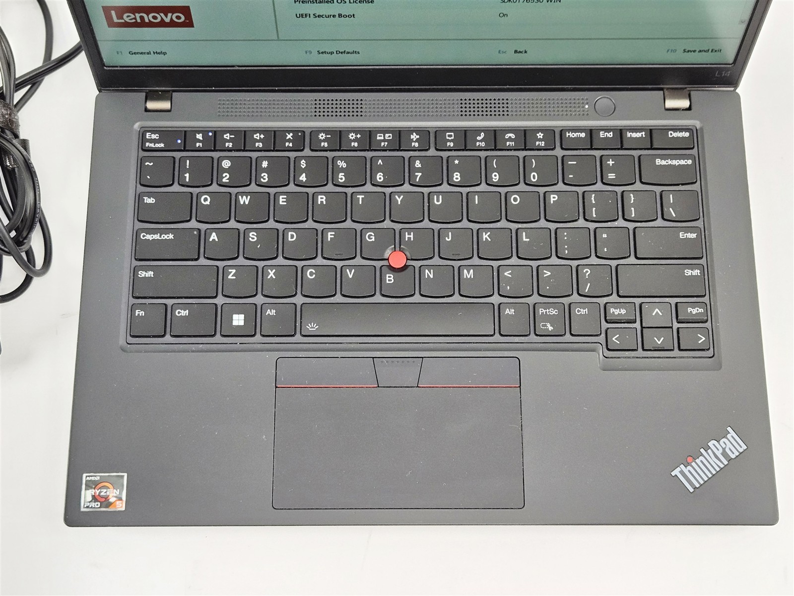 Lenovo ThinkPad L14 Gen 4 AMD Ryzen 5 Pro 7530U 16GB RAM 256GB SSD 14″ Black