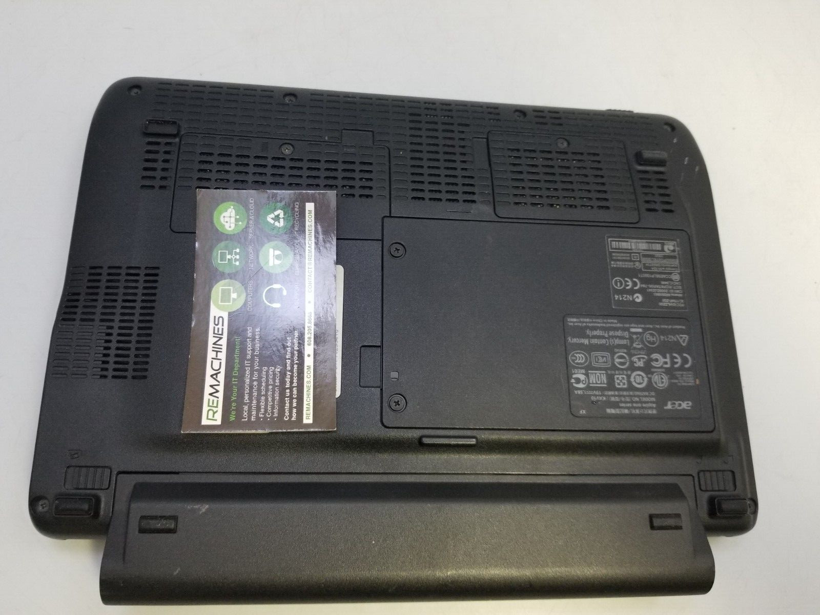 10.1” Acer Aspire One Netbook Laptop Atom N280 @1.66GHz 2GB RAM 160GB HDD