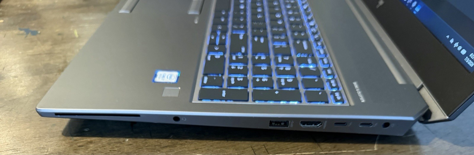 HP ZBOOK 15 G5 INTEL CORE I7-9750H 16GB RAM 256GB NVME QUADRO T2000 15IN WIN11