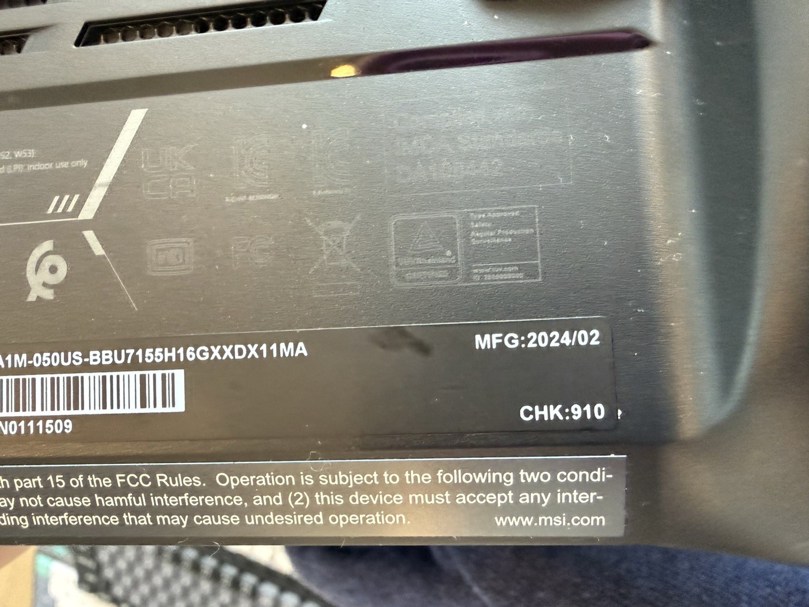 MSI Claw A1M-050US PC Gaming Handheld Ultra 7-155H 7″ FHD 16GB RAM 2TB SSD