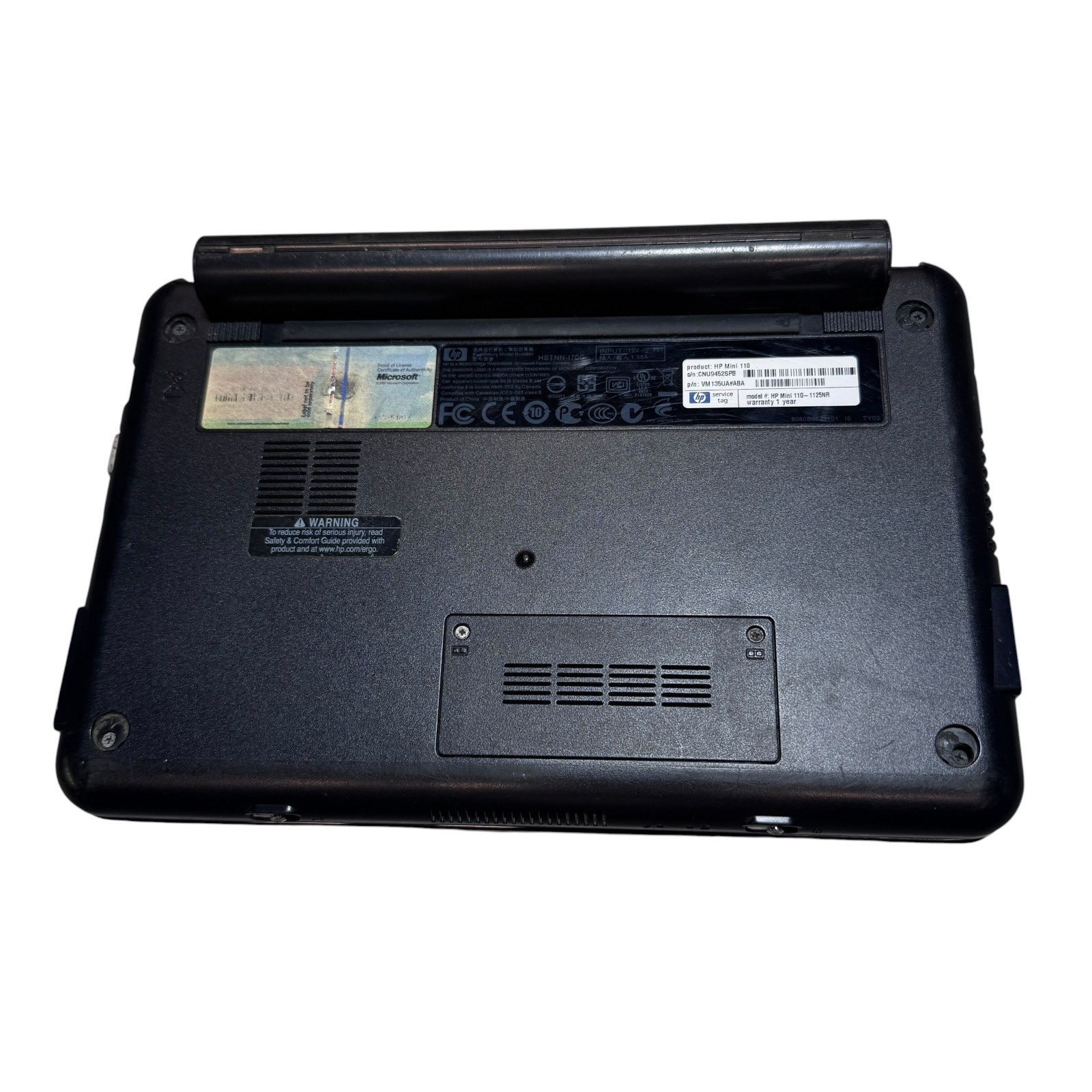 HP Mini Laptop Dark Gray Untested Selling for Parts