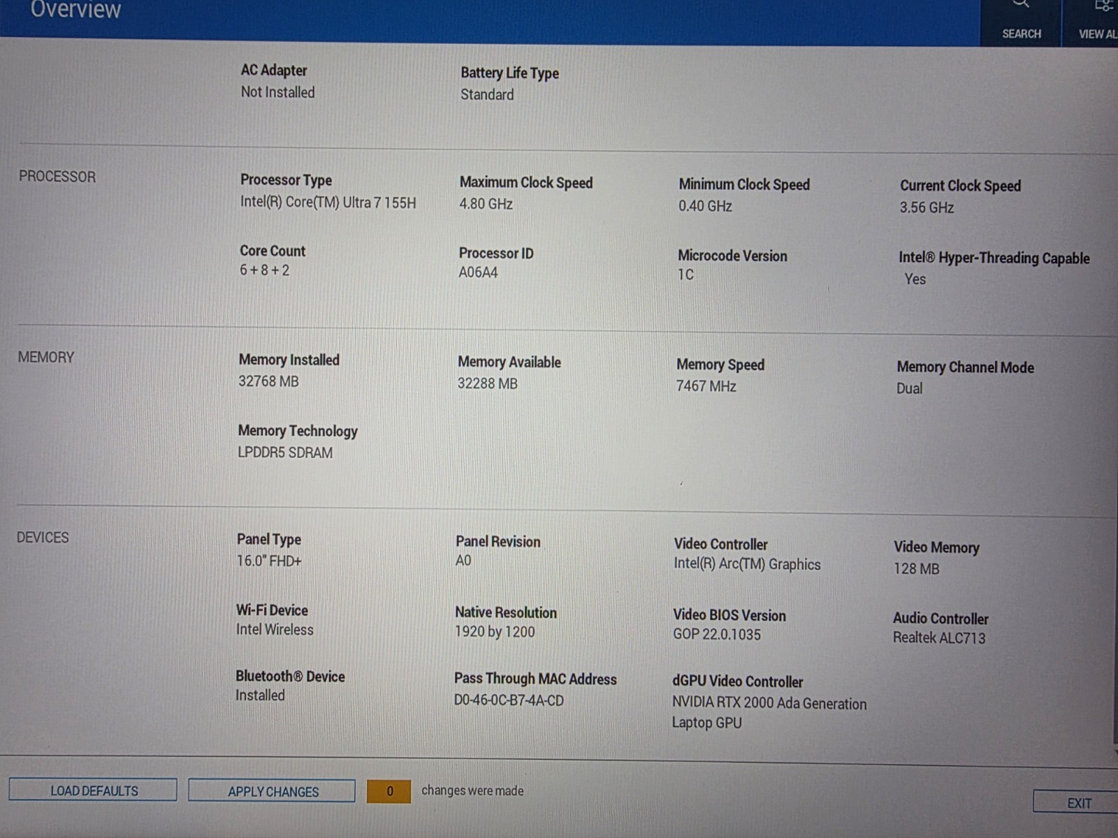 Dell Precision 5690 1200P 16″ Ultra 7 155H 16cr 32GB 1TB NV RTX 2000-8GB Win 11P