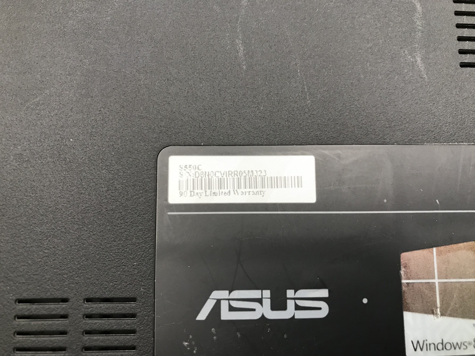 ASUS S550C LAPTOP – FOR PARTS/NO POWER – INTEL I7 3537U – NO RAM – READ DESC -BB