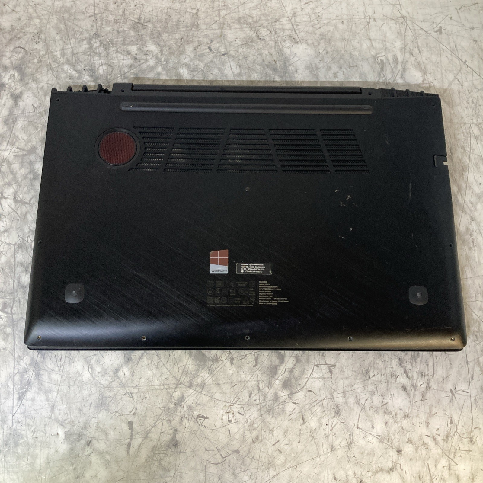 LENOVO Y50-70 i7-4700H 2.40 GHz, no RAM, NO HDD/OS boot to BIOS