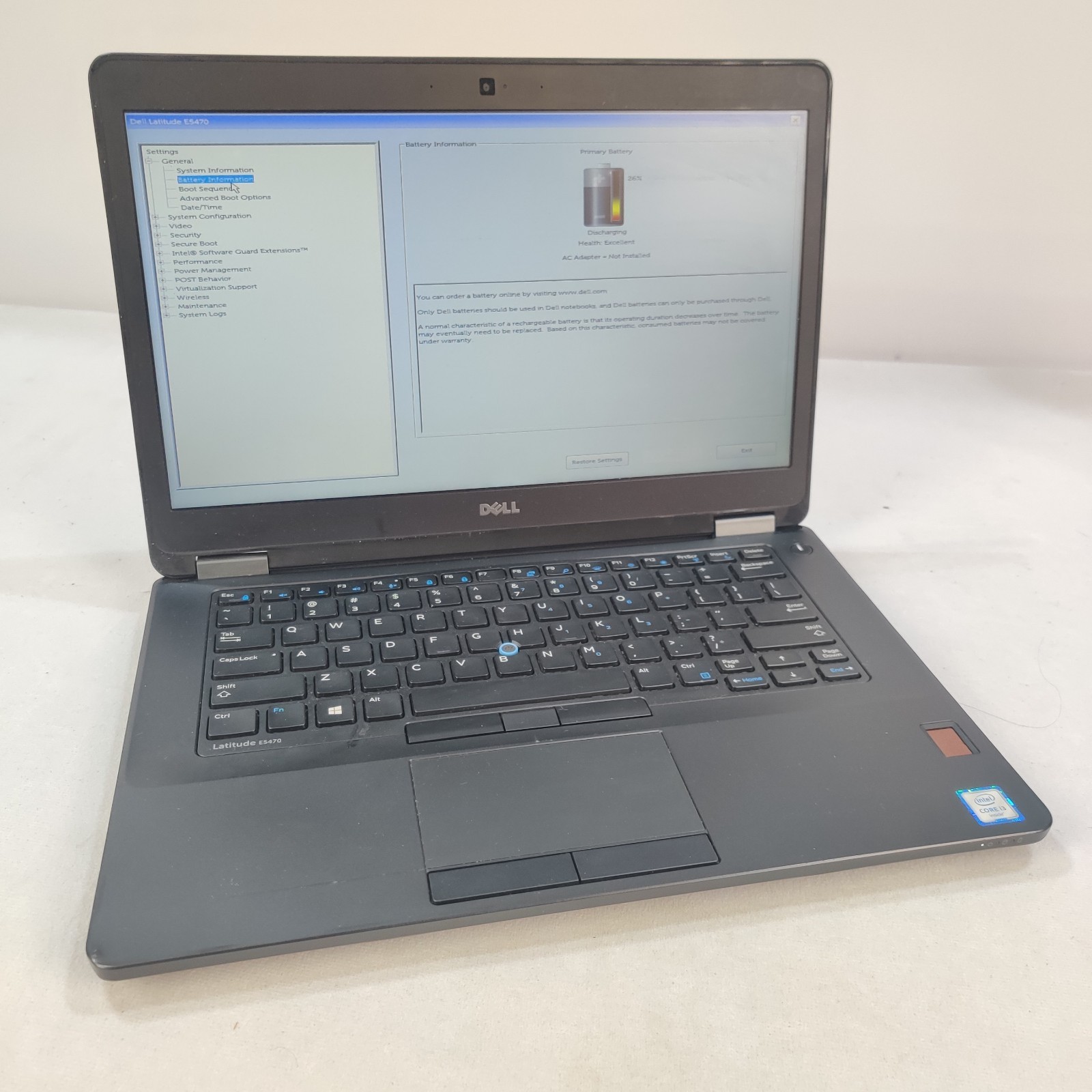Dell Latitude E5470 14″ i3-6100U 2.30GHz 8GB RAM NO SSD/OS/ADAPTER – USED