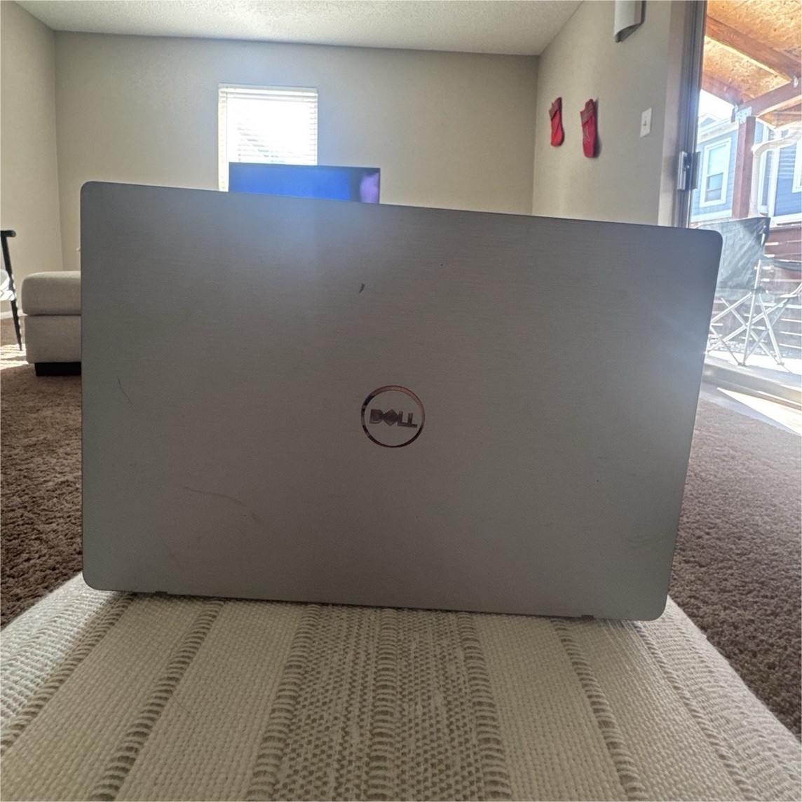 Dell Silver Notebook Laptop, Sleek Silver Design, Dell Brand Portable Computer