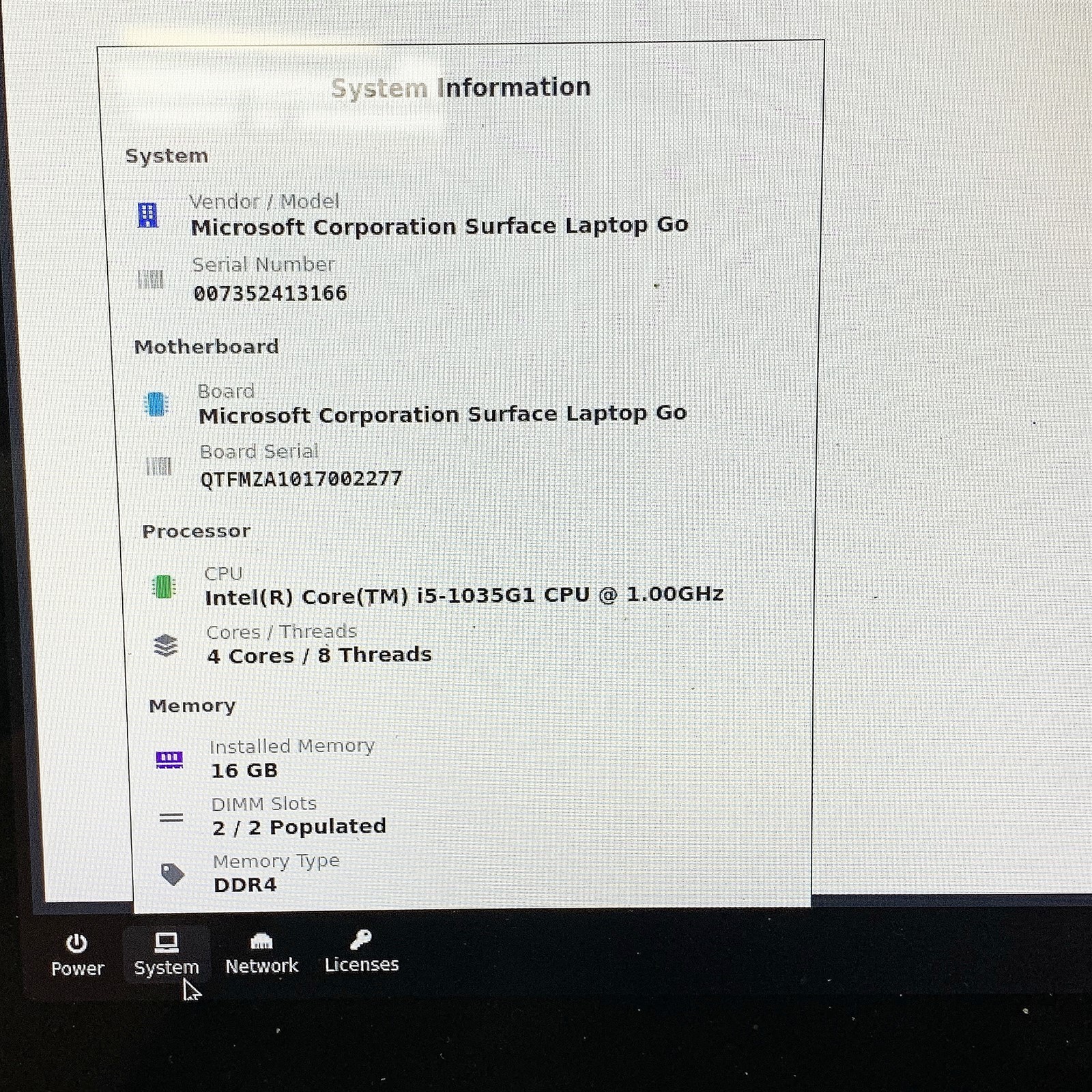 Microsoft Surface Laptop Go Intel i5 1035G1 1.0GHZ 12.4″ 16GB 256GB Windows 11