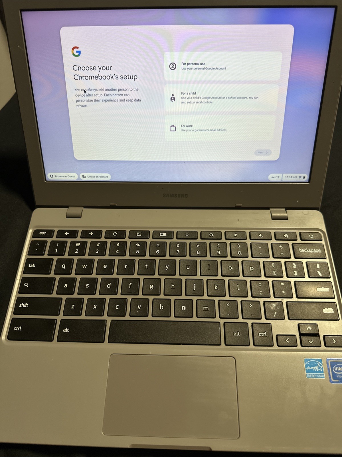 SAMSUNG XE310XBA K01US Chromebook 4 11.6″ Intel Celeron N4000 4GB RAM 32GB eMMc