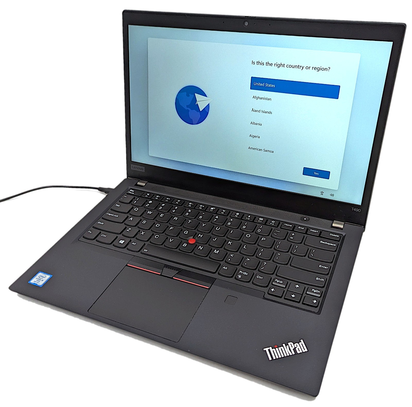 Lenovo ThinkPad T490 14″ Laptop i5-8365U 1.60GHz 8GB RAM 256GB NVMe Windows 11