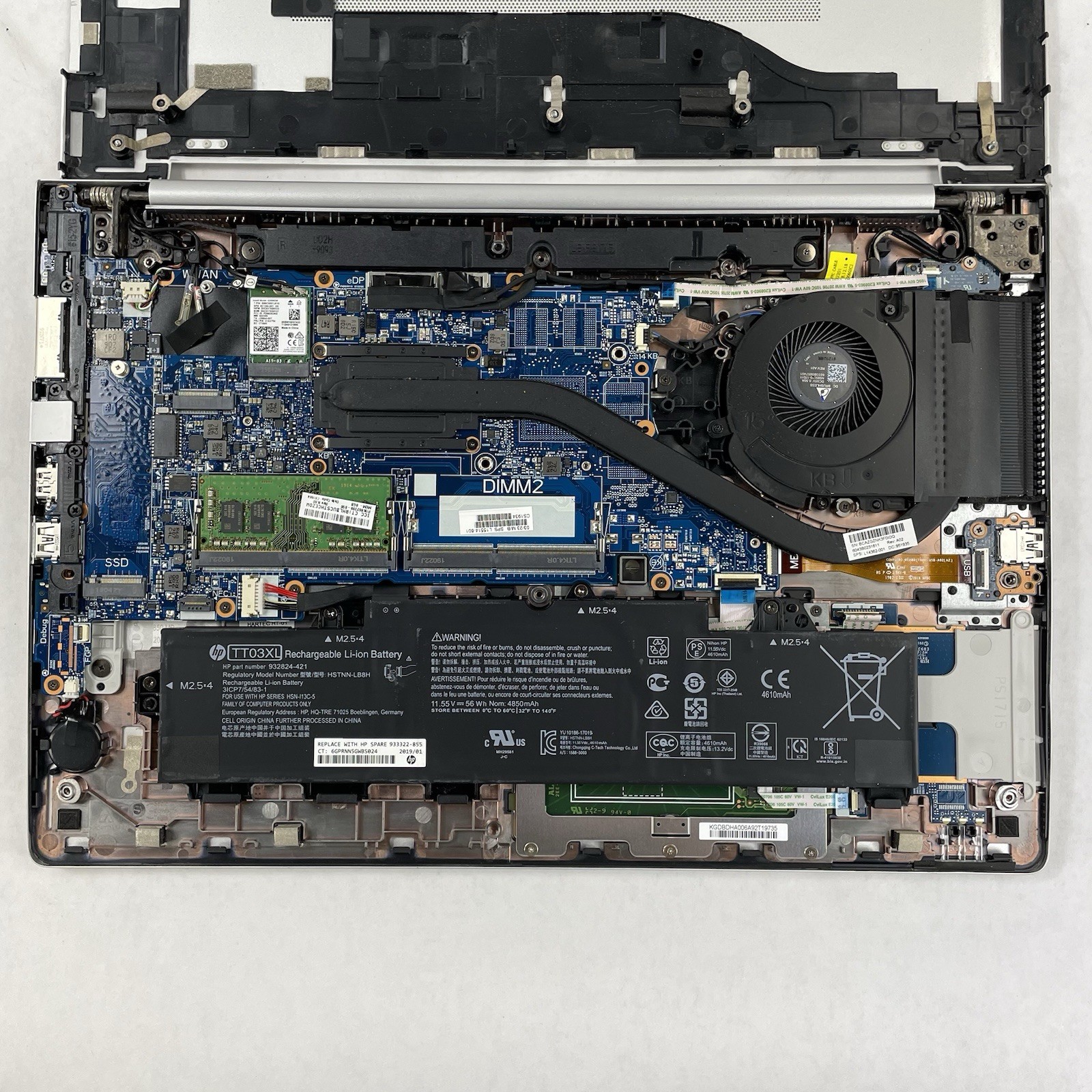 HP EliteBook 850 G5 15.6″ i5-7200U 2.50 GHz 8 GB RAM No SSD/OS/AC