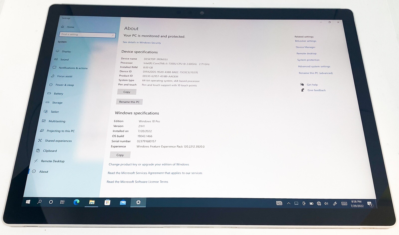 Microsoft Surface Book 2 1832 i5-7300U RAM 8GB 128GB 13.5″ Tablet See Details
