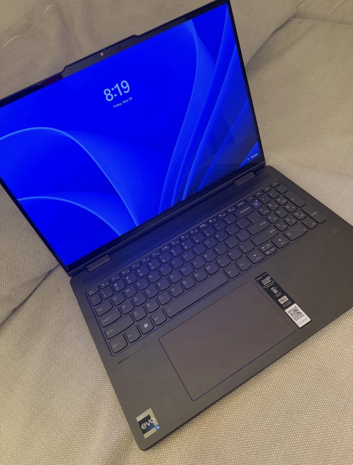Lenovo Yoga 7 16IRL8 16″ Touchscreen i7 16GB 512GB SSD Win11 Gray