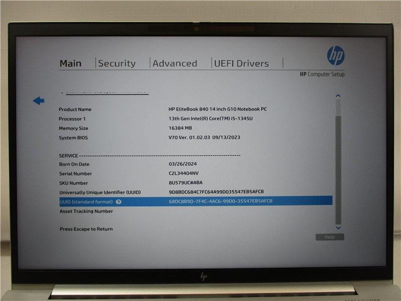 HP EliteBook 840 G10 Laptop i5-1345U 4.3GHz 16GB RAM 512GB SSD Win 11 Pro COA