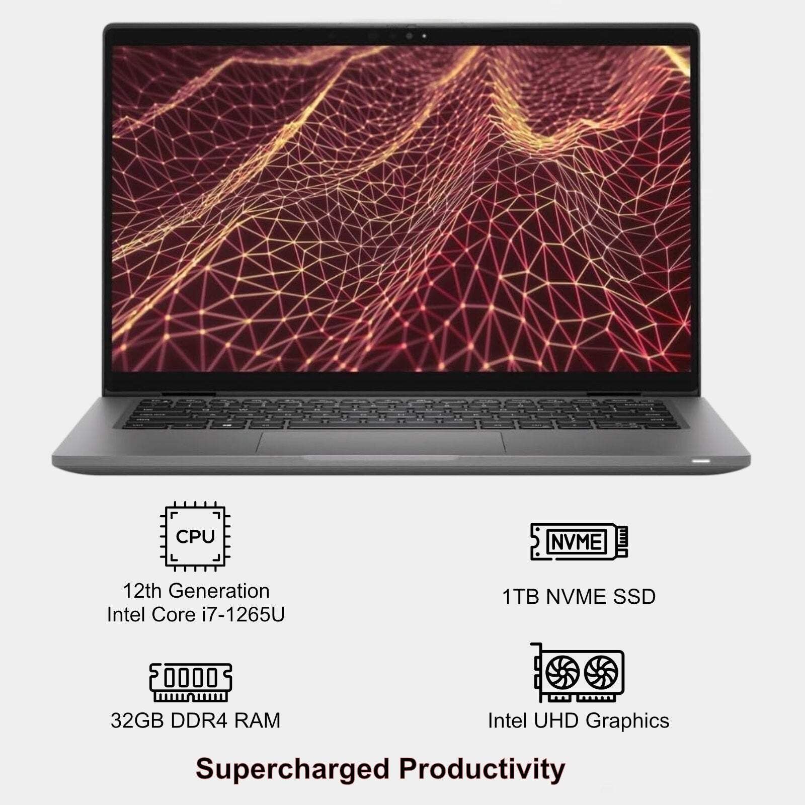 Dell Latitude 7430 14″ Touchscreen Laptop, Intel Core i7-12th Gen, 32GB RAM, 1TB