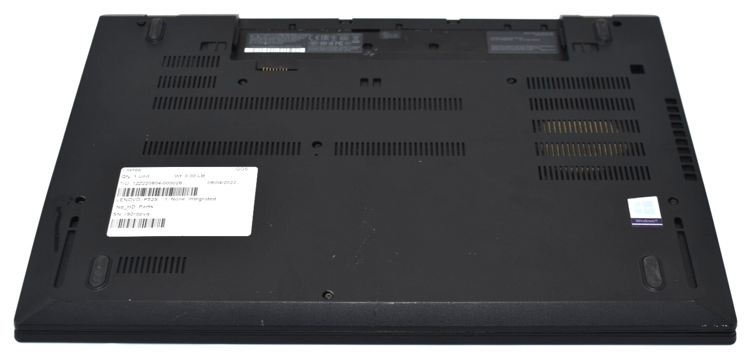 15.6″ Lenovo ThinkPad P52S Laptop i7-8550U 1.80GHz Quadro P500 Mobile No RAM/SSD