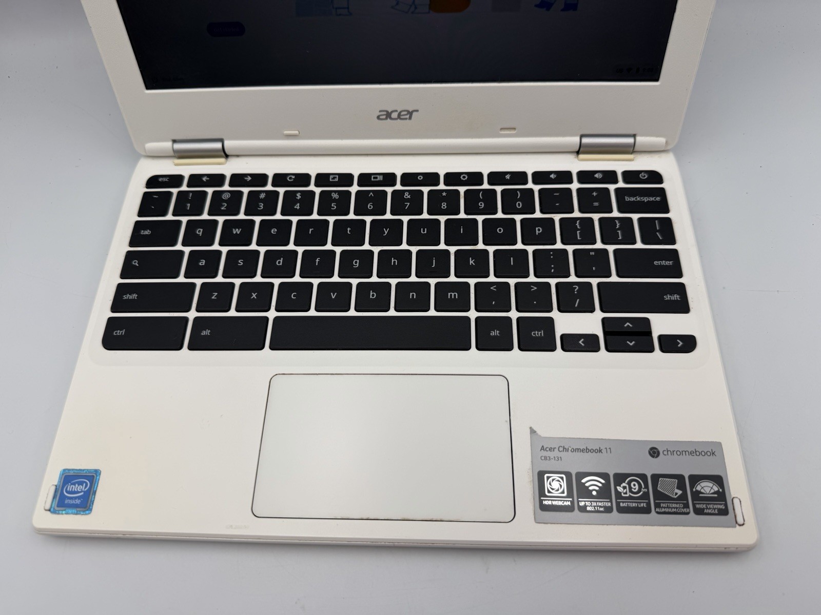 Acer Chromebook 11 CB3-131 Intel Chromebook Laptop 11.6” Chrome OS White