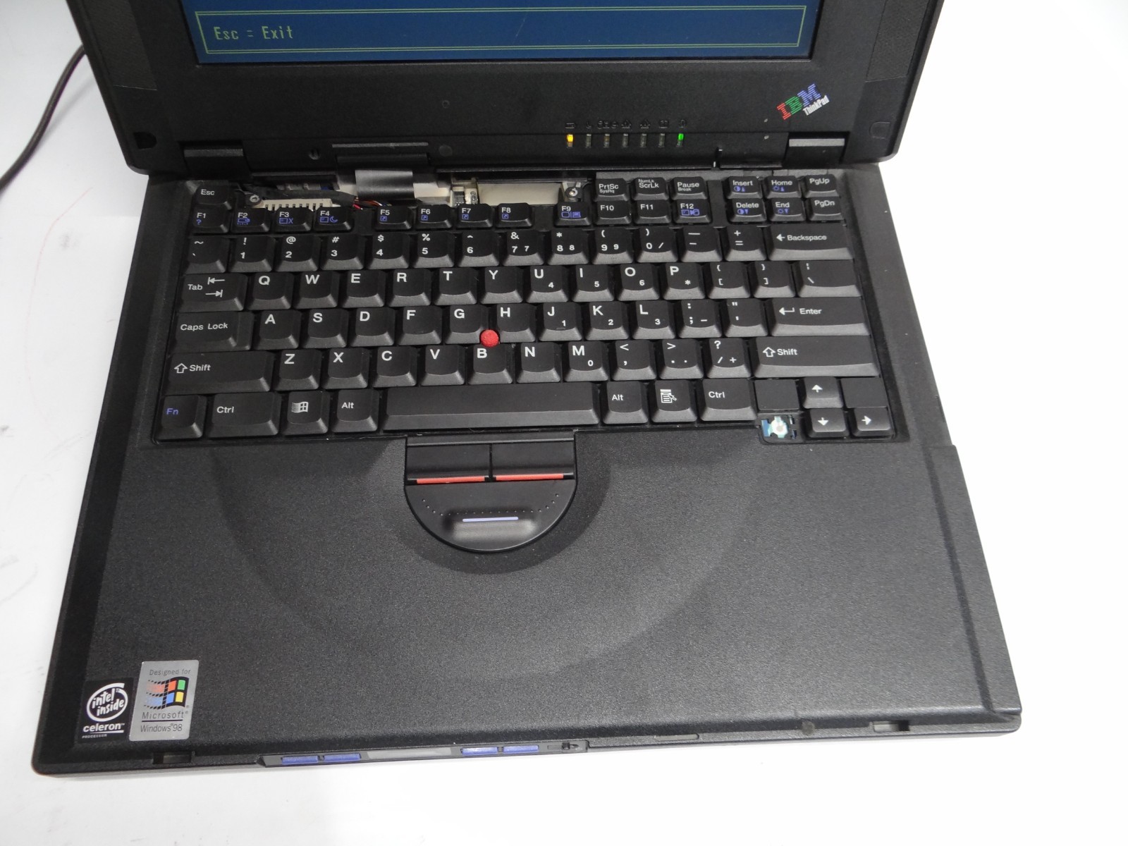 Rare IBM 2611-412 Laptop Floppy Serial Port Boots to BIOS No HDD Pentium Win 98
