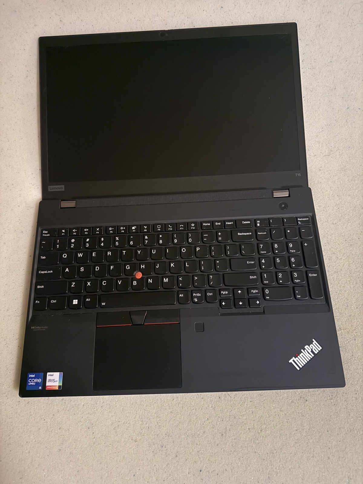Lenovo ThinkPad T15 Gen 2 2021 Black FHD i5-1135G7 2.40GHz 16GB 512GB SSD Good