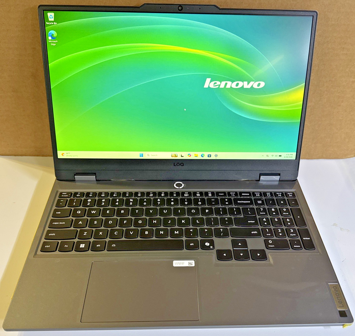 Lenovo LOQ 15.6″ Gaming Laptop Core i5-13450HX 16GB RAM NVIDIA RTX5050 512 SSD