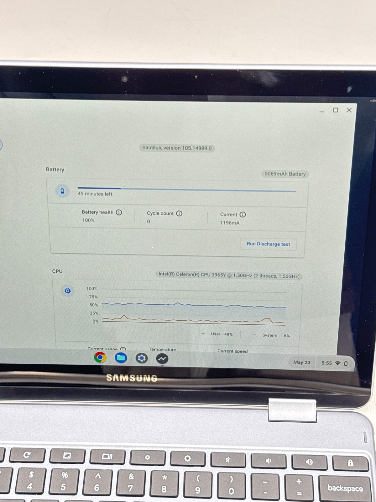 Samsung Chromebook Plus 12.2” 32GB Intel Celeron 4GB Laptop – Open Box