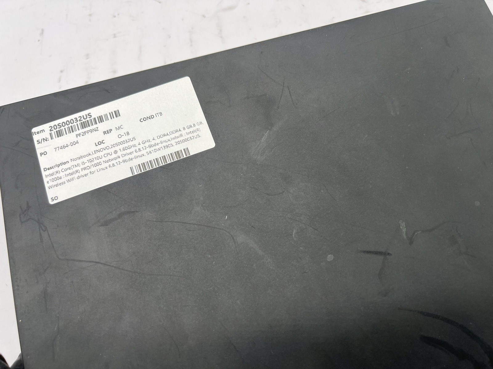 Lenovo ThinkPad T14 Gen 1, Core i5-10210U, @ 1.60GHz, 16GB RAM-No HDD/OS/Adapter