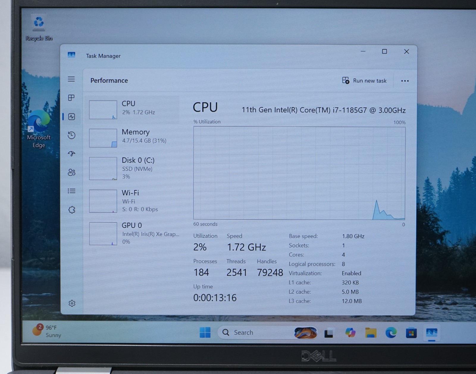 Dell Latitude 5420 14″ Intel Core i7-1185G7 3GHz 16GB RAM 256GB SSD Win 11 Pro