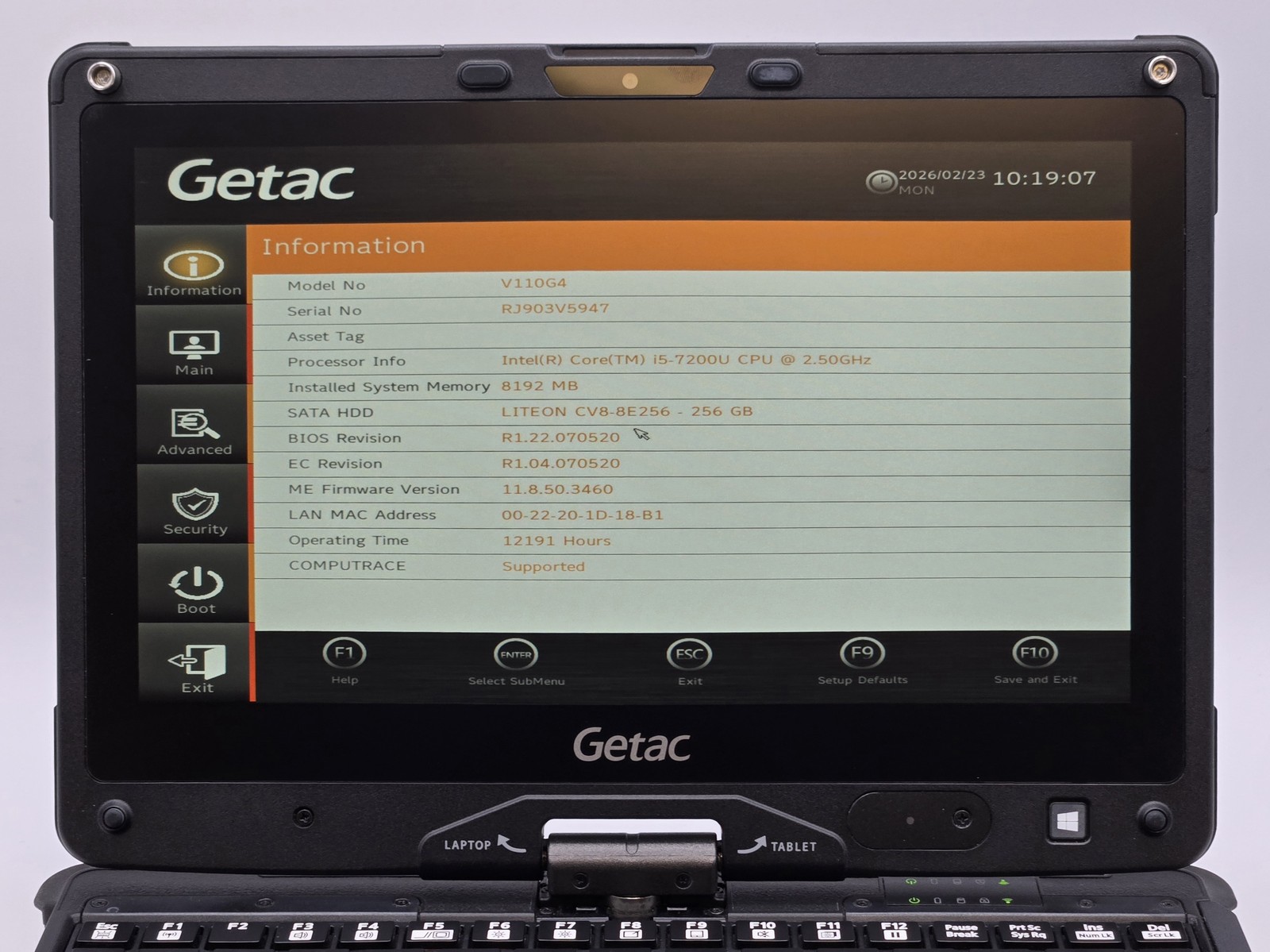 Getac V110G4 2-in-1 11″ HD Touch I5-7200U 256GB SSD 8GB W10P Stylus *READ*