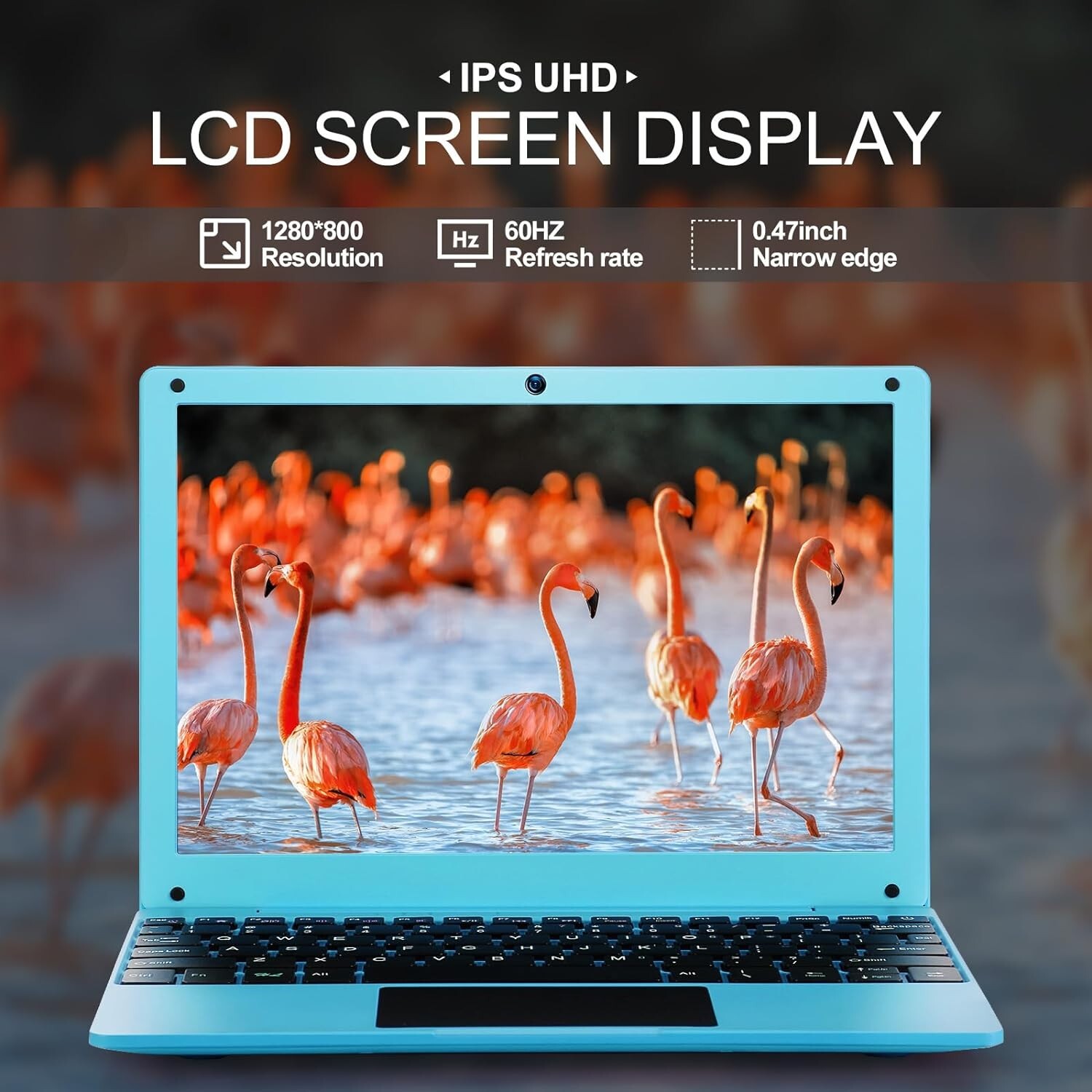 Portable 10.1” Laptop Computer Quad Core Android 12.0 Netbook 2G RAM+64GB ROM