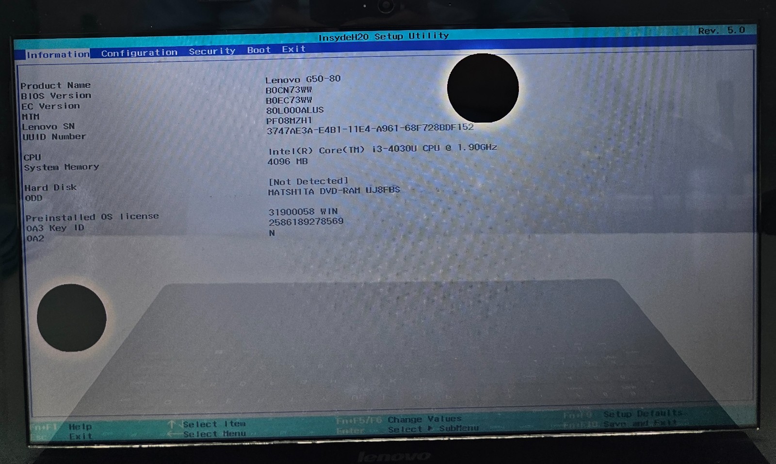 Lenovo G50-80 15.6″ Laptop Intel Core i3-4030U 4GB Ram NO HD/OS (FL)