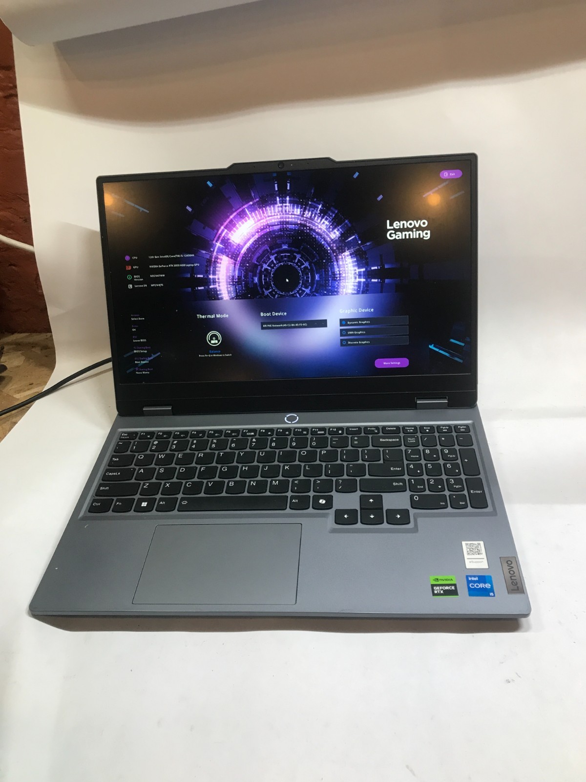 Lenovo LOQ 15IAX9 15″ Intel Core i5-12450HX NO RAM NO SSD/OS RTX 3050 For Parts