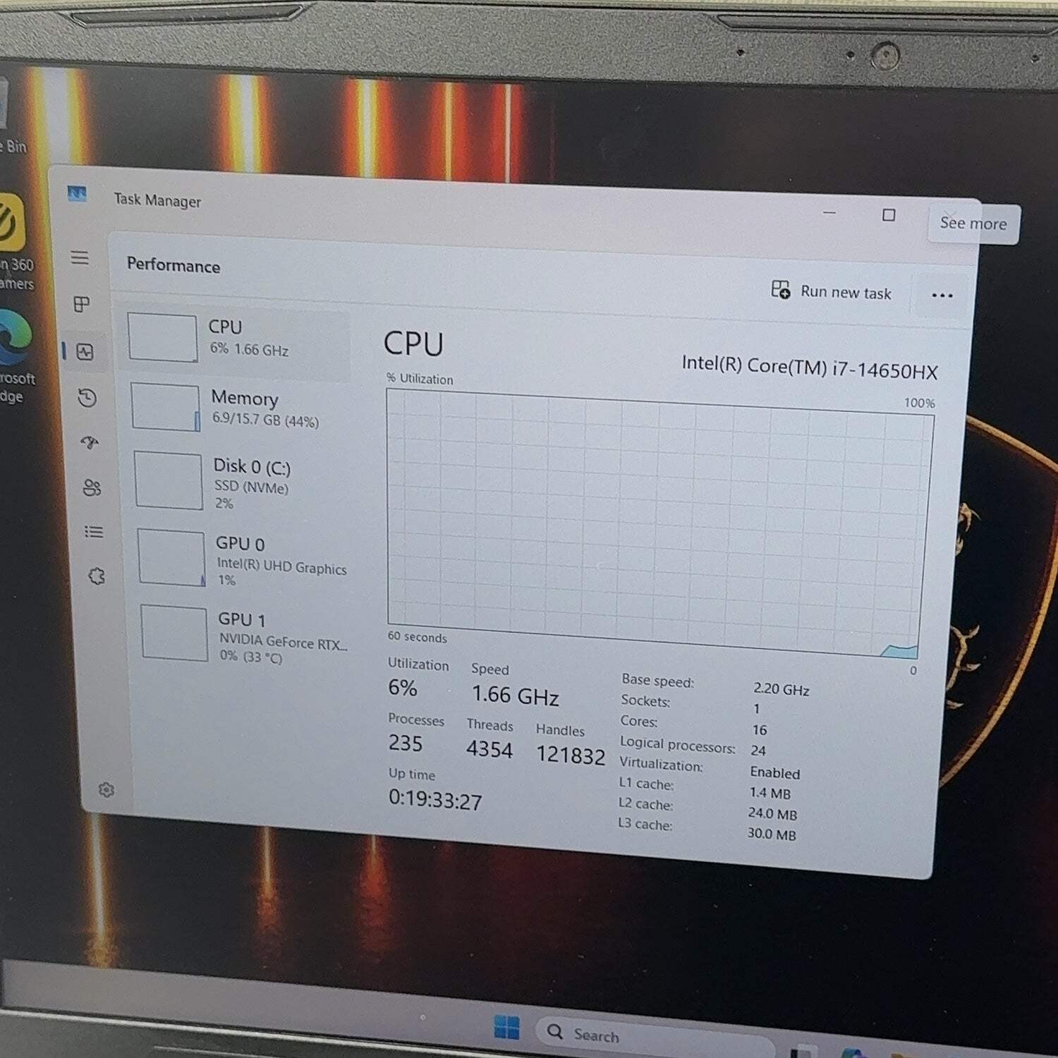 MSI Katana 15 HX B14WEK 15.6″ i7-14650HX 16GB RAM 512GB SSD GeForce RTX 5050