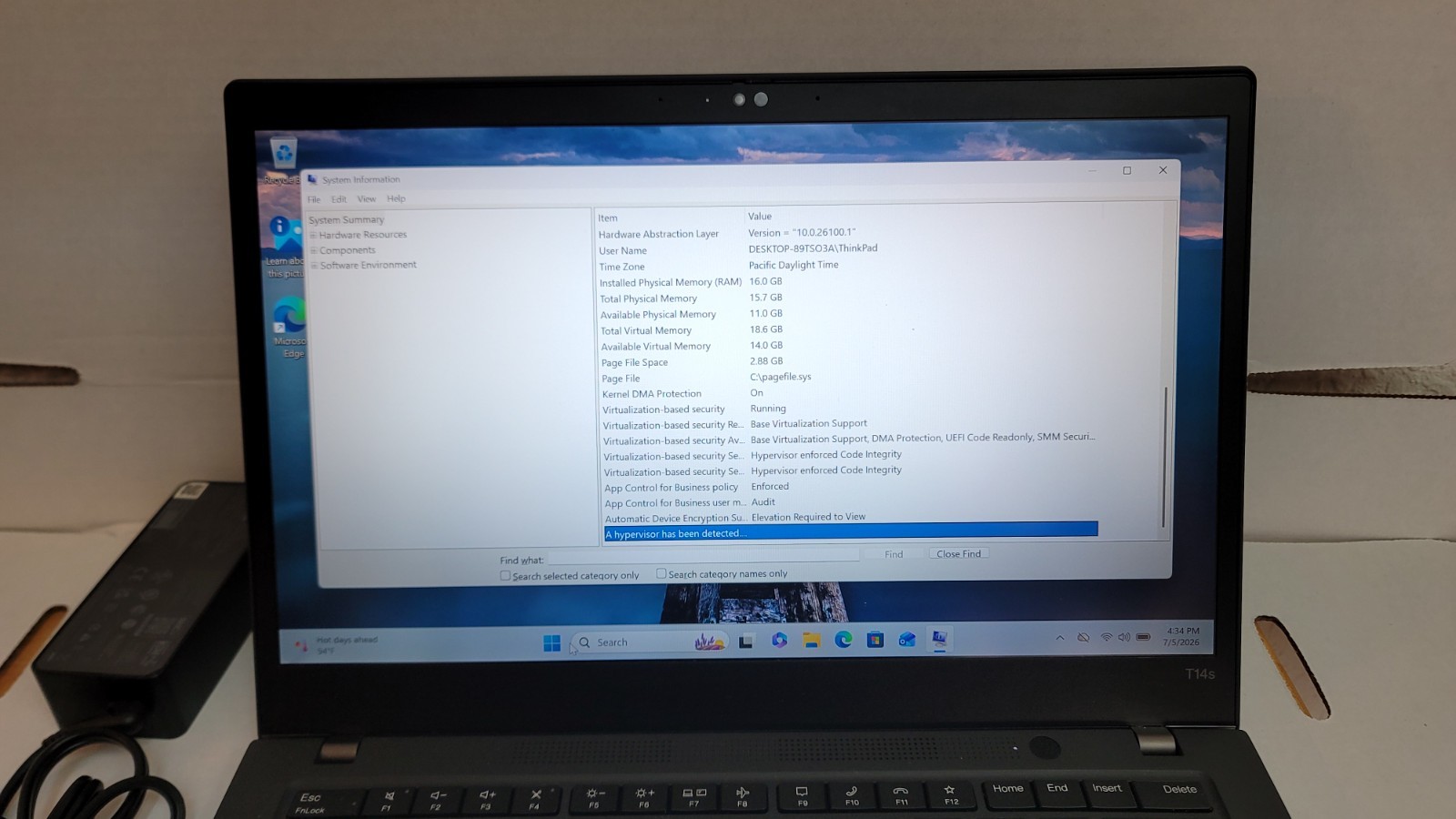 LENOVO ThinkPad T14s 11th Gen i7-1185G7 W11Pro 16GB 256GB SSD TouchScreen!